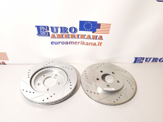 drilled-slotted-brake-rotor -ford-mustang